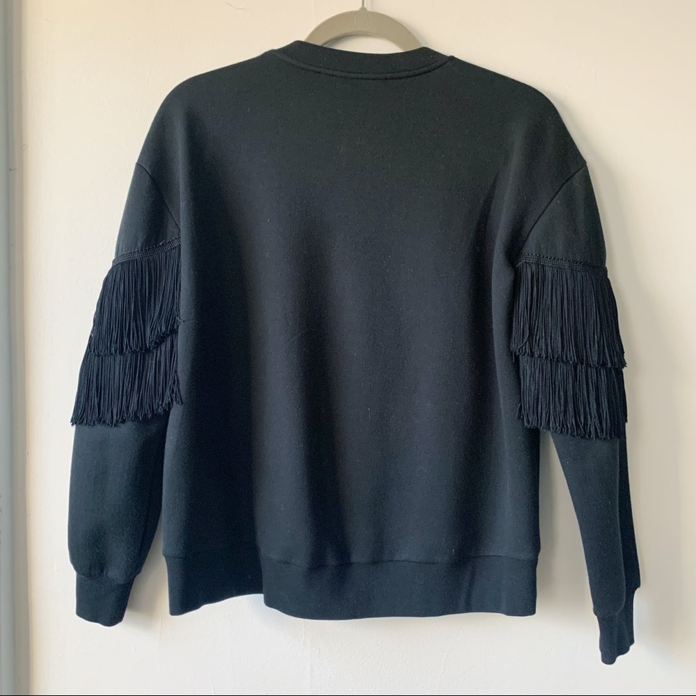 Stella McCartney Black Fringe Sweatshirt - Picture 8 of 8